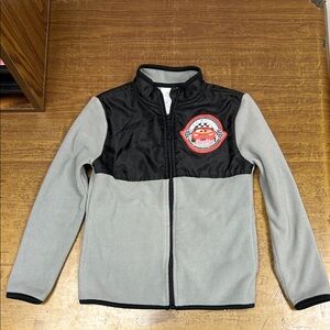 Disney Black and Gray Fleece Jacket Size 5/6